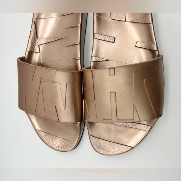 New jimmy Choo Rey slides rose gold size 37 display pair - Picture 9 of 13